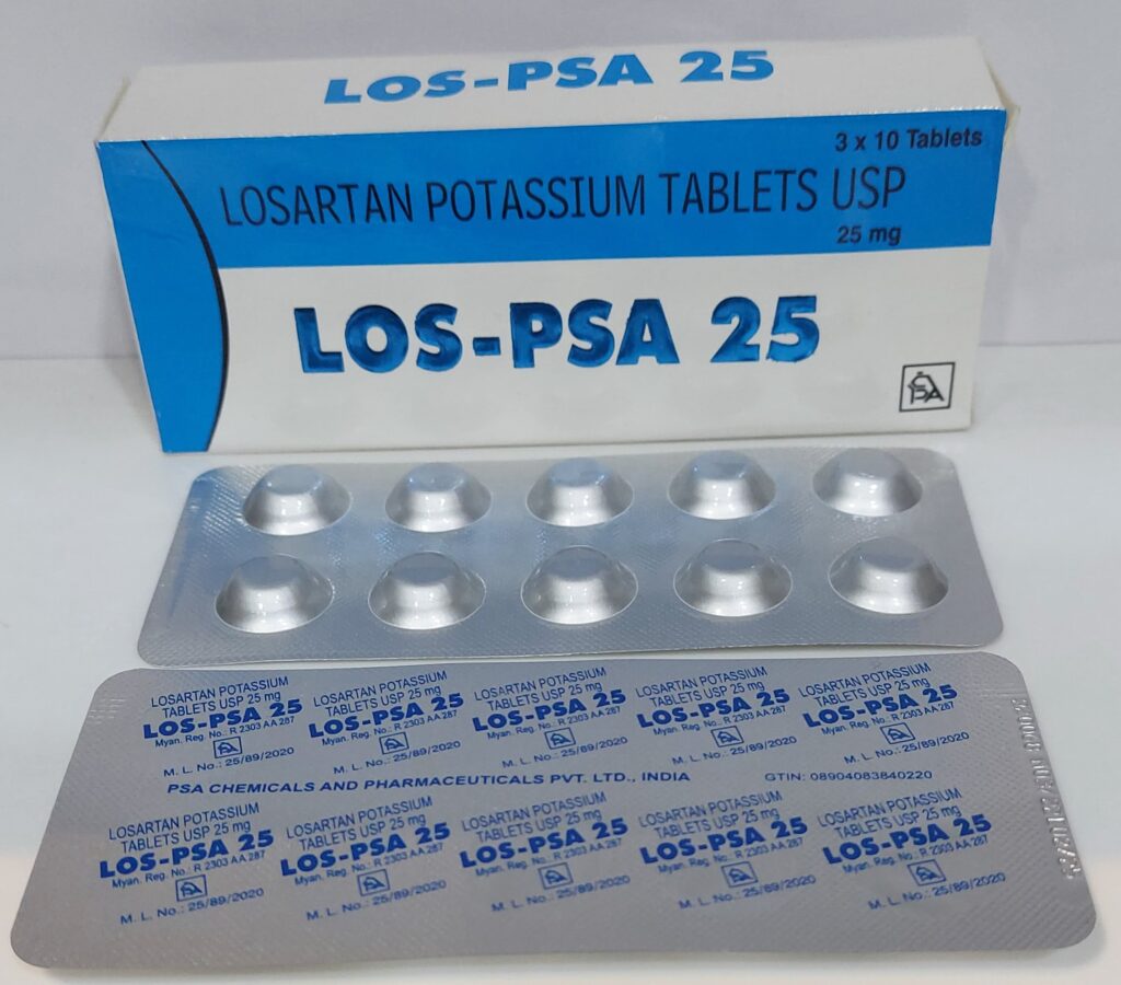 Losartan 25 mg - Pharmaceutical Company